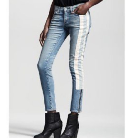 rag & bone the racer jeans, size 31, zipper at ankles, unique & rare!! - Picture 8 of 8